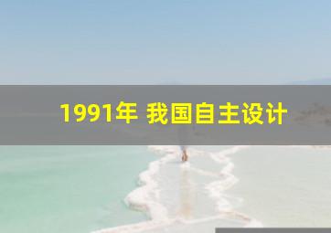 1991年 我国自主设计